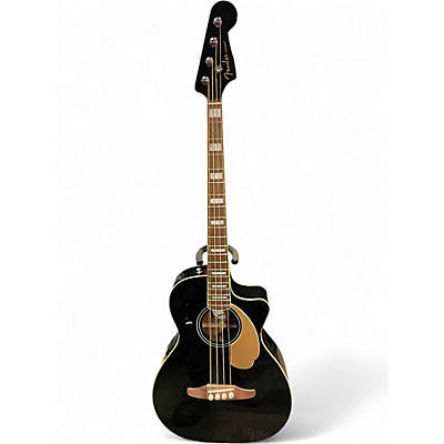 Used Fender Kingman 4-String Black Acoustic Bass Guitar