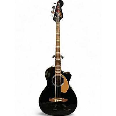 Used Fender Kingman 4-String Black Acoustic Bass Guitar