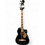 Used Fender Kingman 4-String Black and Gold Acoustic Bass Guitar Black and Gold