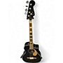 Used Fender Kingman Acoustic Electric Bass Black Acoustic Bass Guitar Black