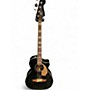 Used Fender Kingman Acoustic Electric Bass Black Acoustic Bass Guitar Black