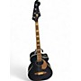 Used Fender Kingman Acoustic Electric Bass Black Acoustic Bass Guitar Black