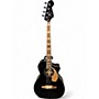 Used Fender Kingman Acoustic Electric Bass Black Acoustic Bass Guitar Black