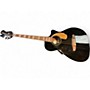 Used Fender Kingman V2 Black Acoustic Bass Guitar Black