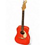 Used Fender Kingman g Salmon Acoustic Electric Guitar Salmon