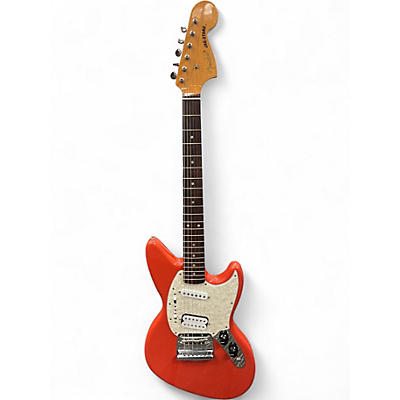 Used Fender Kurt Cobain Signature Jaguar Fiesta Red Solid Body Electric Guitar