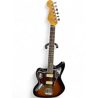 Used Fender Kurt Cobain Signature Jaguar Left Handed 2 Color Sunburst Electric Guitar