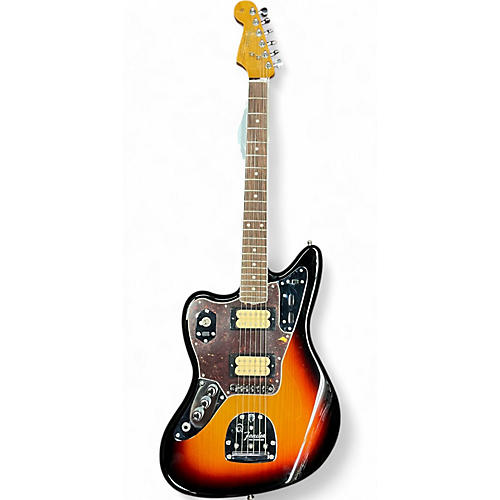 Used Fender Kurt Cobain Signature Jaguar Left Handed 2 Tone Sunburst Electric Guitar 2 Tone Sunburst