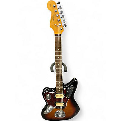Used Fender Kurt Cobain Signature Jaguar Left Handed 3 Color Sunburst Electric Guitar