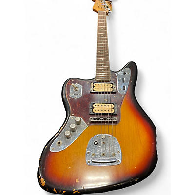 Used Fender Kurt Cobain Signature Jaguar ROADWORN Left Handed 2 Color Sunburst Solid Body Electric Guitar