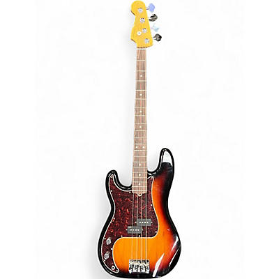 Used Fender LEFT HANDED PRECISION BASS 2 Color Sunburst Electric Bass Guitar