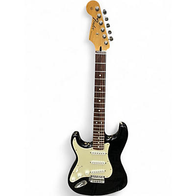 Used Fender LH Strat (MIM) Black Electric Guitar
