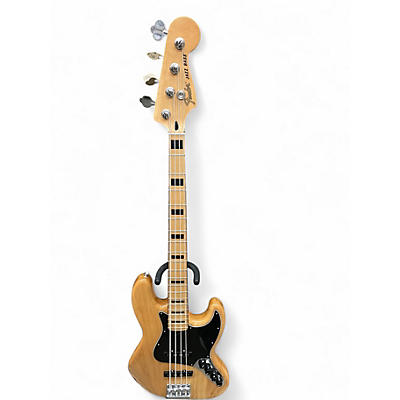 Used Fender LIMITED EDITION JAZZ DELUXE Natural Electric Bass Guitar