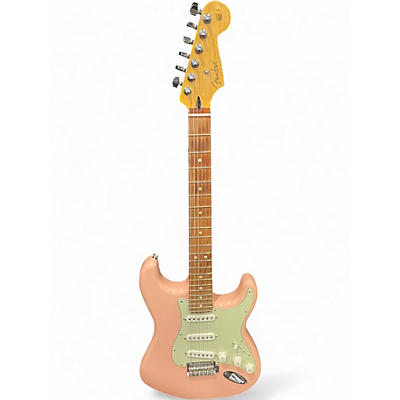 Used Fender LIMITED EDITION PLAYER STRATOCASTER Shell Pink Solid Body Electric Guitar