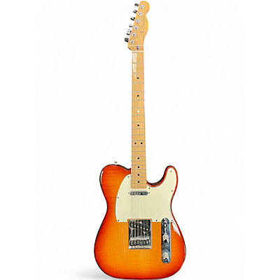 Used Fender LImited Edition Player Telecaster Plus Toip Sienna Sunburst Solid Body Electric Guitar