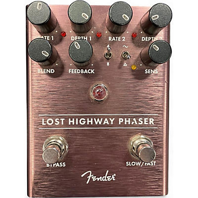 Used Fender LOST HIGHWAY PHASER Effect Pedal