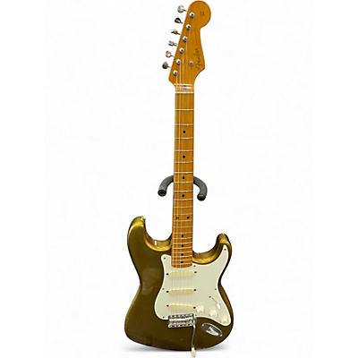 Used Fender LS100 Stratocaster gold Solid Body Electric Guitar