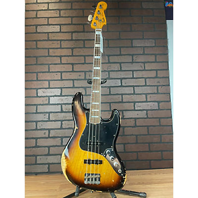 Fender Used Fender LTD CUSTOM JAZZ BASS HREL 3 Color Sunburst Electric Bass Guitar