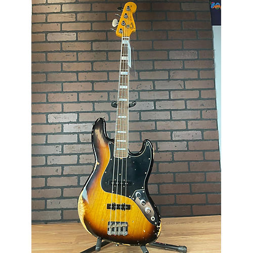 Fender Used Fender LTD CUSTOM JAZZ BASS HREL 3 Color Sunburst Electric Bass Guitar 3 Color Sunburst