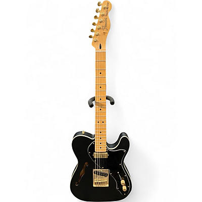 Used Fender LTD Deluxe Telecaster Thinline Satin Black Hollow Body Electric Guitar