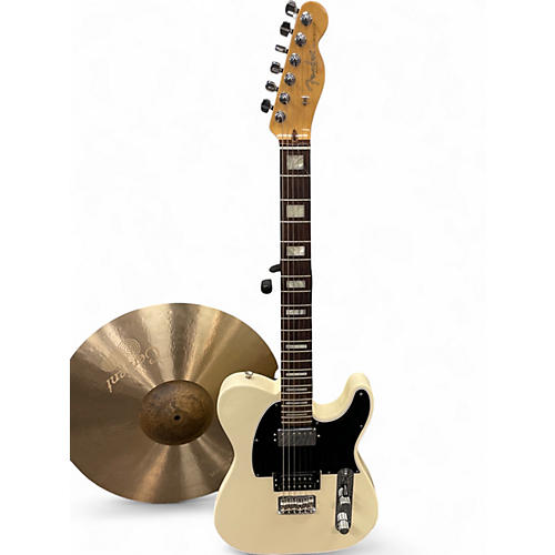 Used Fender  LTD ED AM HH RW BLOCK  Olympic White Solid Body Electric Guitar Olympic White