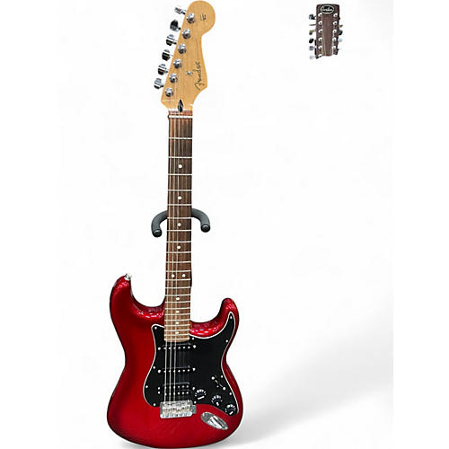 Used Fender LTD SPECIAL PLAYER STRATOCASTER HSS Red Solid Body Electric Guitar Red