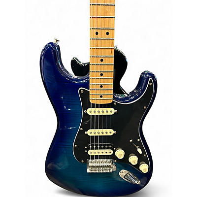 Used Fender LTD STANDARD STRAT MIM Blue Solid Body Electric Guitar