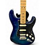 Used Fender LTD STANDARD STRAT MIM Blue Solid Body Electric Guitar Blue