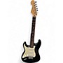 Used Fender Left Handed Mexico Standard Stratocaster Black Solid Body Electric Guitar Black