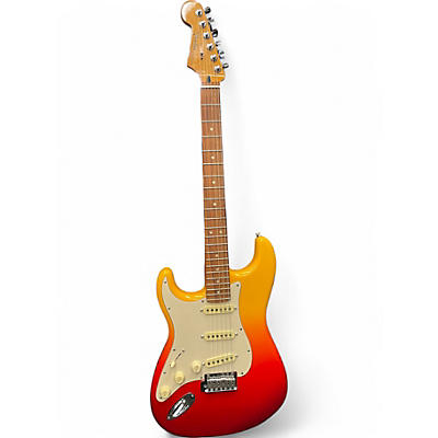 Used Fender Left Handed Player Plus Stratocaster  Tequila Sunrise Solid Body Electric Guitar