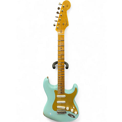 Used Fender Limited '54 Stratocaster Relic Custom Shop SFA Daphne Blue Solid Body Electric Guitar SFA Daphne Blue