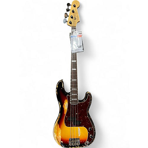 Used Fender Limited Custom Shop P-Jazz Relic Tobacco Burst Electric Bass Guitar Tobacco Burst