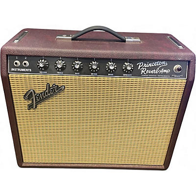 Used Fender Limited Edition '65 Princeton Bordeaux 1x12 12W Tube Guitar Combo Amp