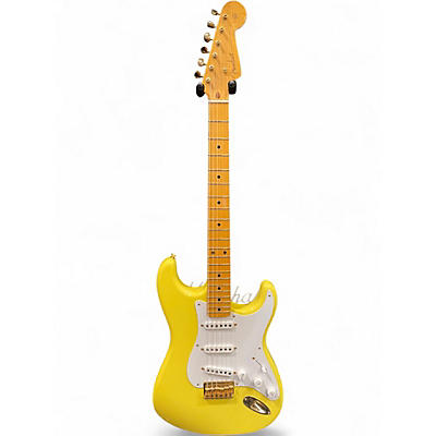 Used Fender Limited Edition 70th Anniversary 54 Stratocaster Relic Faded Aged Canary Yellow Solid Body Electric Guitar
