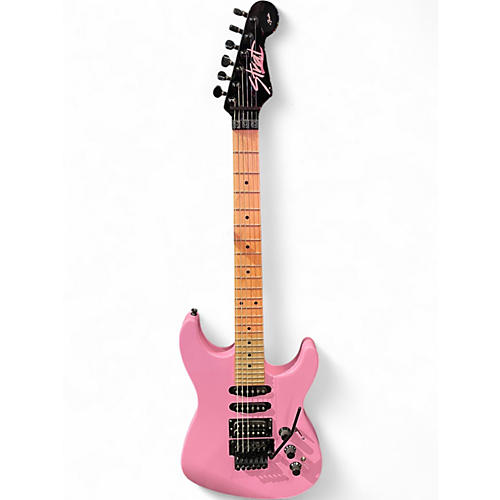 Used Fender Limited Edition HM Stratocaster Flash Pink Solid Body Electric Guitar Flash Pink