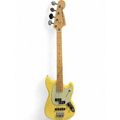 Fender Used Fender Limited Edition Player Mustang Bass PJ Buttercream Electric Bass Guitar