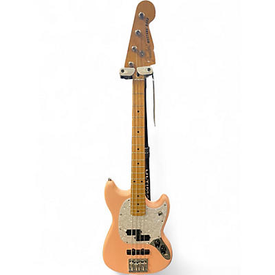 Used Fender Limited Edition Player Mustang Bass PJ Shell Pink Electric Bass Guitar