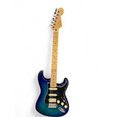 Used Fender Limited Edition Player Stratocaster Blue Burst Solid Body Electric Guitar