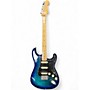 Used Fender  Limited Edition Player Stratocaster® HSS Plus Top Blue Burst Solid Body Electric Guitar Blue Burst