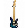 Used Fender Limited Edition Player Stratocaster HSS Plus Top Blue Burst Solid Body Electric Guitar Blue Burst