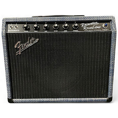 Used Fender  Limited Edition Princeton® Reverb - Chilewich® Denim Tube Guitar Combo Amp