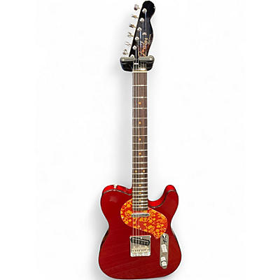 Used Fender Limited-Edition Raphael Saadiq Telecaster Dark Red Metallic Solid Body Electric Guitar