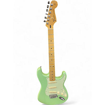 Used Fender Limited Edition Standard Strat Surf Green Solid Body Electric Guitar