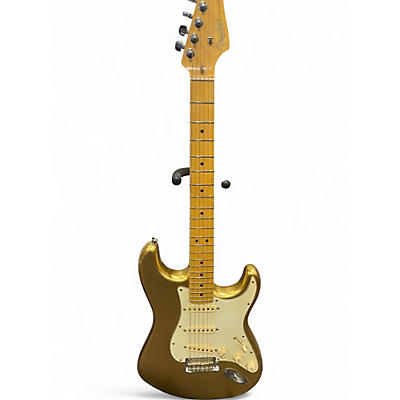 Used Fender Limited Edition Strat Mystic Aztec Gold Solid Body Electric Guitar
