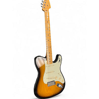 Used Fender Limited Edition Strat-Tele Hybrid 2 Color Sunburst Solid Body Electric Guitar