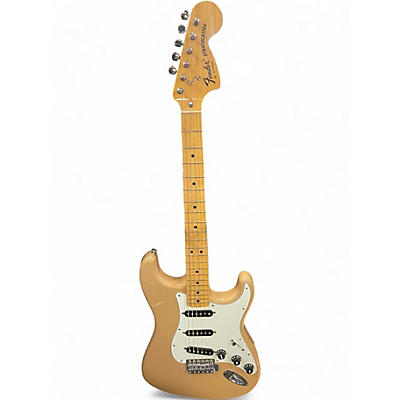 Used Fender Limited International Color Stratocaster Tan Solid Body Electric Guitar