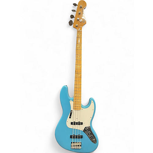 Used Fender Limited International MIJ Jazz Bass Maui Blue Electric Bass Guitar Maui Blue