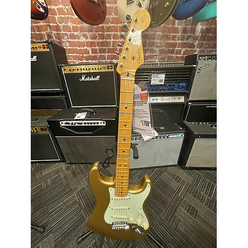 Fender Used Fender Lincoln Brewster Signature Stratocaster Gold Solid Body Electric Guitar Gold