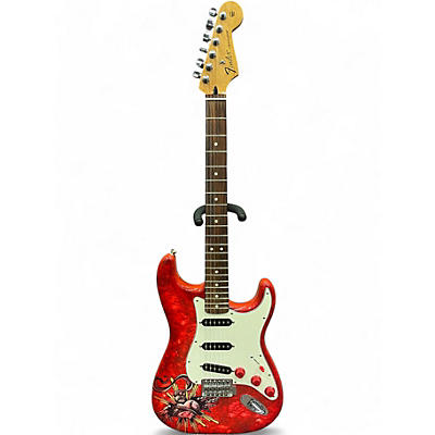 Used Fender Lozeau Sacred Heart Standard Strat Custom Graphic Solid Body Electric Guitar