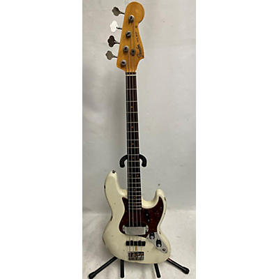 Fender Used Fender Ltd 60's Jazz Bass Relic Olympic White Electric Bass Guitar